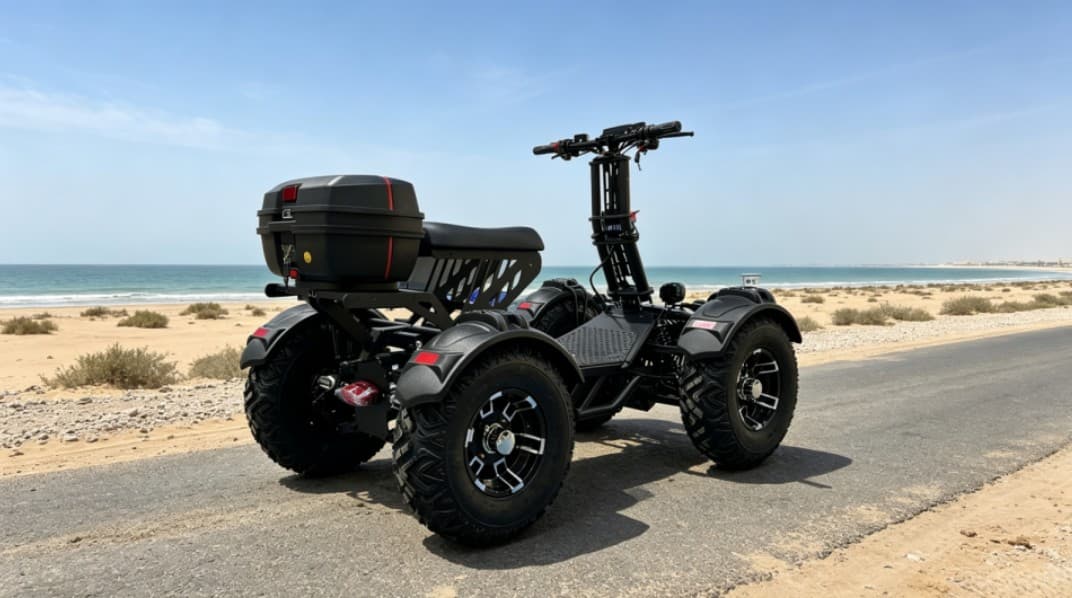 ИМПУЛЬС I-X5 с сиденьем и задним боксом у моря